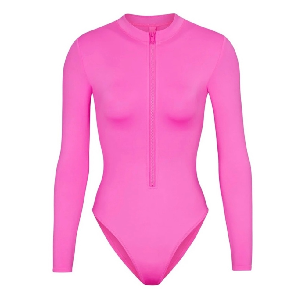NWT: SKIMS - FRONT ZIP LONG SLEEVE ONE PIECE